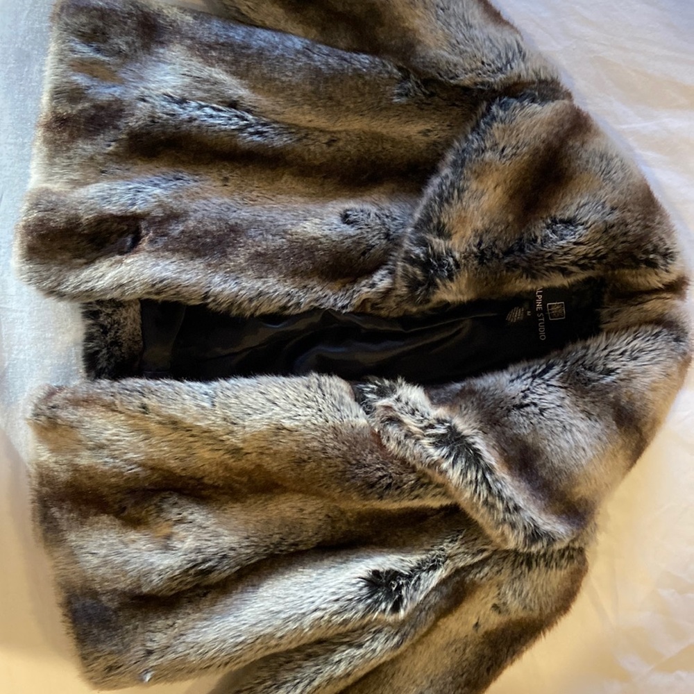 Alpine Studio Crop Fur Jacket
